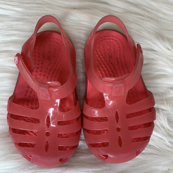 ❌SOLD❌Crocs Isabella Jelly Sandal Pink Size C4 - Picture 2 of 7